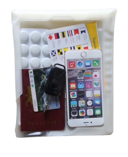 DiCAPac multi-purpose bag, document bag, map bag, waterproof dry bag, white