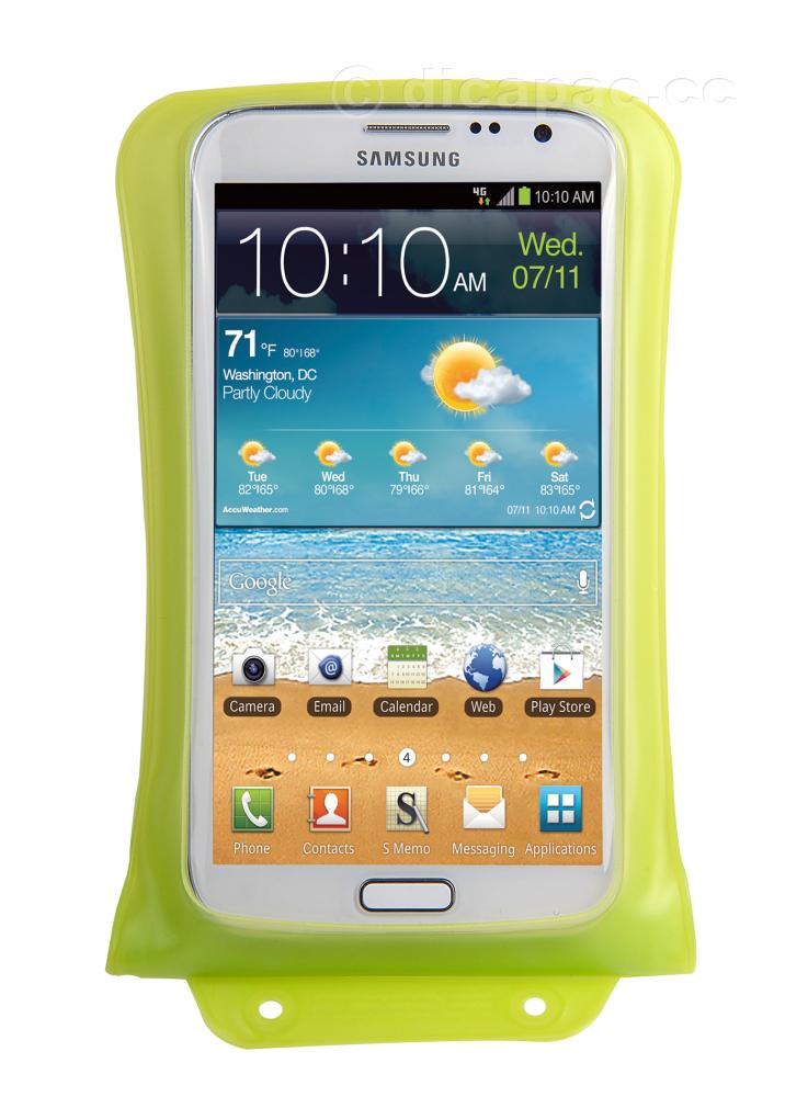DiCAPac Smartphone Case medium waterproof, Green