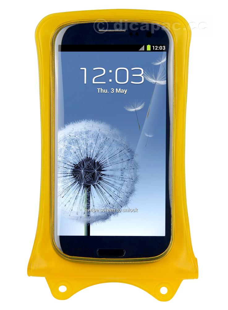 DiCAPac waterproof Smartphone Case mini, Yellow