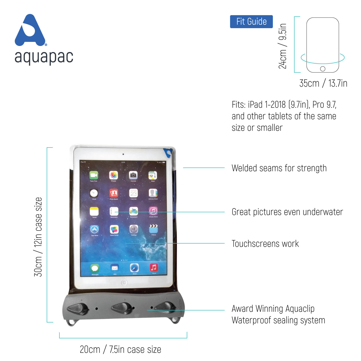 Tablet PC-Case 9,3 to 10,5'' for iPad™ / Surface or e-Book