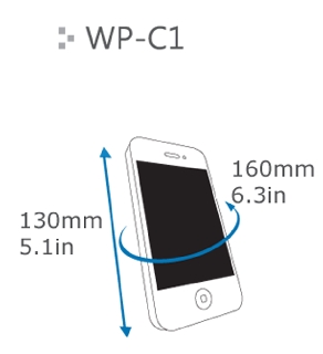 DiCAPac waterproof Smartphone Case mini, Black