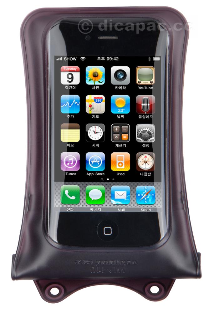 DiCAPac Phone-Case mini waterproof, Black