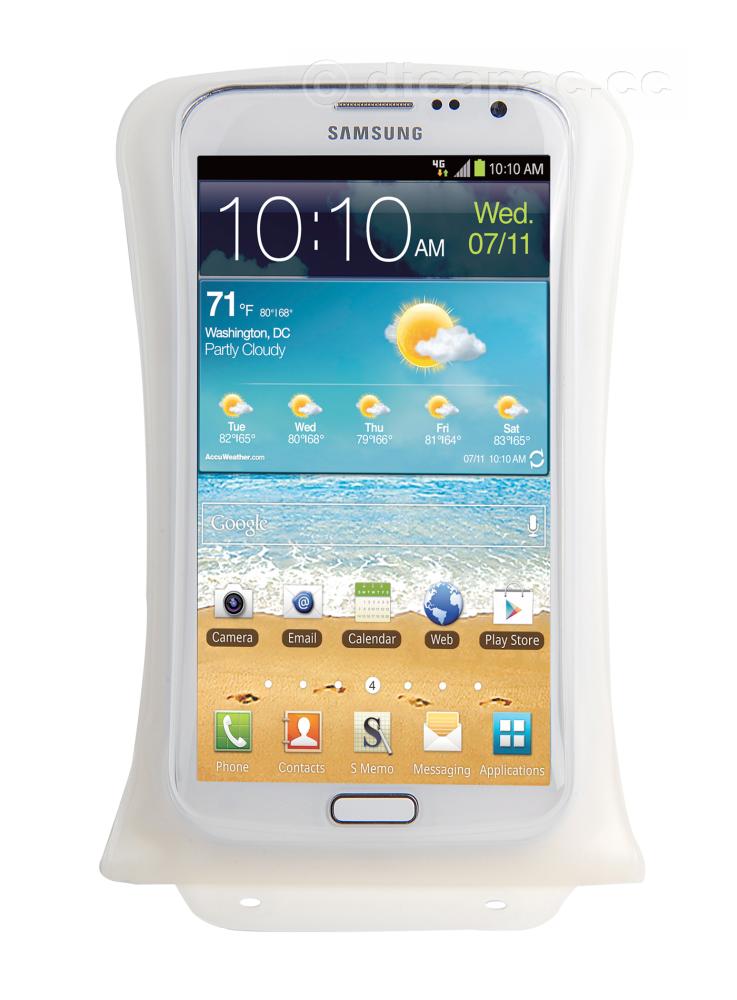 DiCAPac Smartphone Case medium waterproof, White